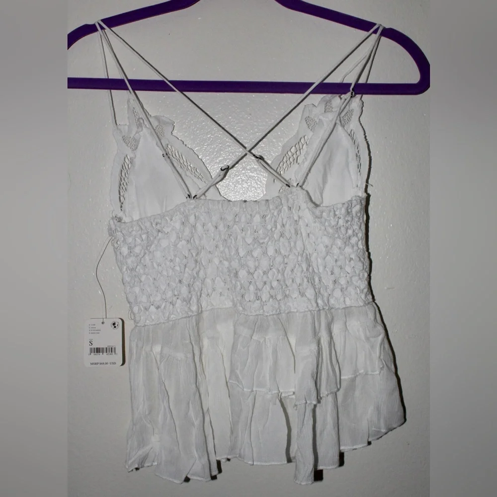 Free People Adella Camisole (Small, White) - Picture 3 of 3